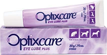 OptixCare Eye Lube Plus + Hyaluron 20g for Dog Cat Horses, Pack of 3