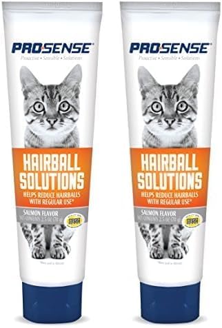 ProSense Sugar Free Cat Hairball Solutions, Salmon Flavor, 2.5-Ounce (Pack of 2)