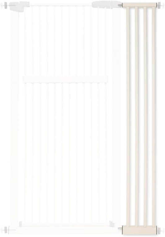 Extra Tall Pet Gate 55.12" High Pressure Mounted 8.27" Wide Extension kit 1.37" Gap (8.27", Cream White)