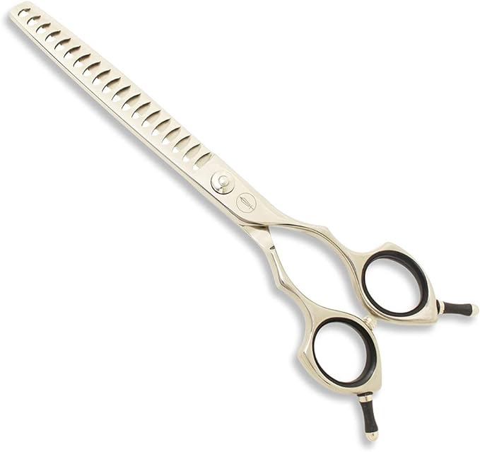 HASHIMOTO Chunker Scissors for Dog Grooming,Dog Texturizing Scissors,Cat Scissors,19 teeth,7.0 inch,Light Weight.