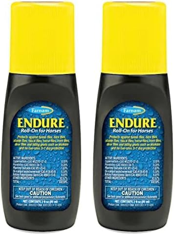 Farnam Endure Roll-On Fly Repellent for Horses, for Sensitive Areas, 3 Ounces (Pack of 2)