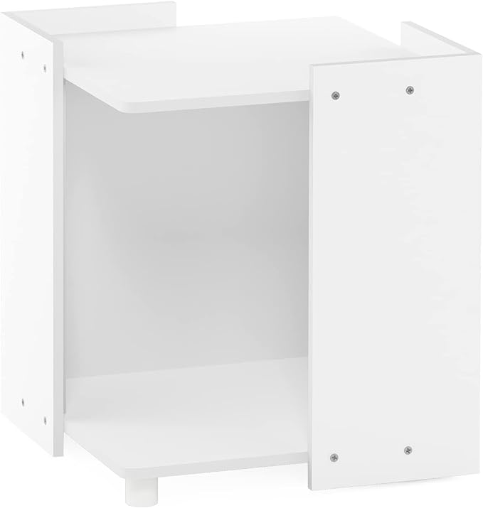 Furinno Peli Litter Box Enclosure, Solid White