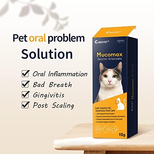 MucoMax, Oral Wound Care Gel for Dogs and Cats, 0.35oz. Safe and Easy Care with 100% Natural Ingredients. Treats Oral Wound and Inflammation.