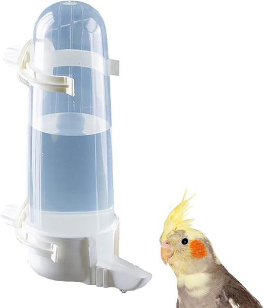 Bird Water Feeder, 8.45 Fl Oz Parrot Water Dispenser, Bird Cage Suspended Automatic Water Dispenser, Pet Bird Feeders for Parakeet Budgie Cockatiel Lovebirds Canary Finch (1 PCS)