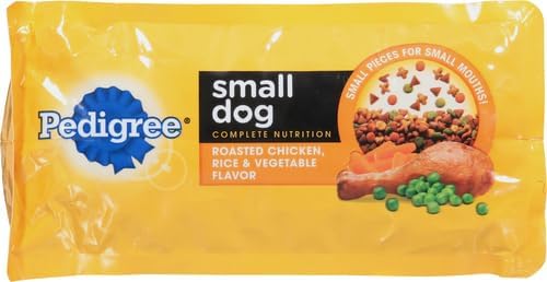 Pedigree Small Dog Complete Nutrition Small Breed Adult Dry Dog Food Roasted Chicken, Rice & Vegetable Flavor Dog Kibble, 3.5 Pound (Pack of 2)