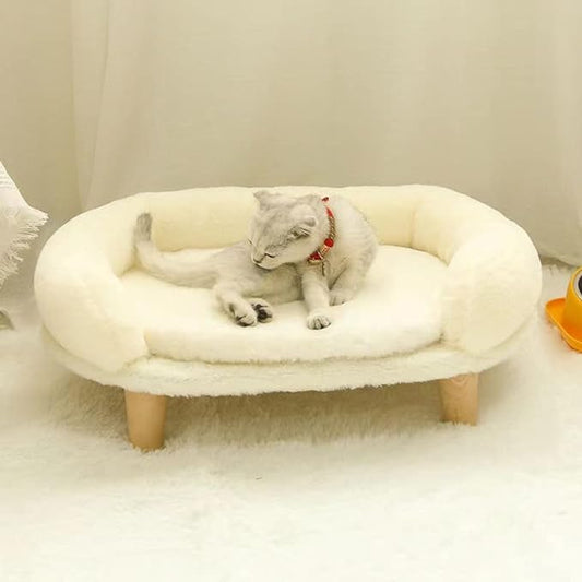 cat sofa cat coach Pet sofa pet coach cat chair Cat Couch Bed cat sofa bed with 4 sturdy wooden legs, suitable for small cats and dogs