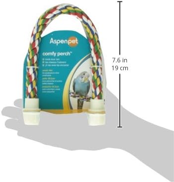 JW Pet Comfy Perch For Birds Flexible Multi-color Rope, Small - 14" Length