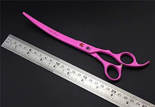 Purple Dragon Professional 7.0 inch 4PCS Pet Grooming Scissors Kit Japan Premium Steel Straight & Curved & Thinning Blade Dog Hair Cutting Shears Set with Case