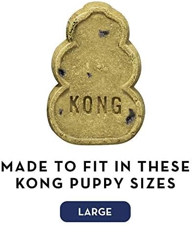 KONG - Snacks - All Natural Dog Treats Classic Rubber Toys - Puppy Recipe for Large Puppies (11 Ounce)