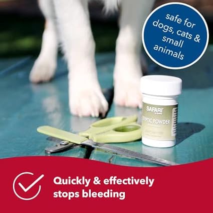 Coastal Pet Safari Pet Styptic Powder - Blood Clotting Powder for Pet and Dog First Aid Kit and Grooming - One Size