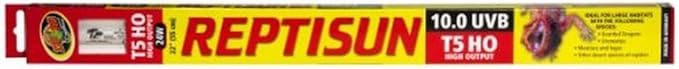 Zoo Med ReptiSun 10.0 T5-HO UVB Fluorescent Lamp, 54 W, 46"