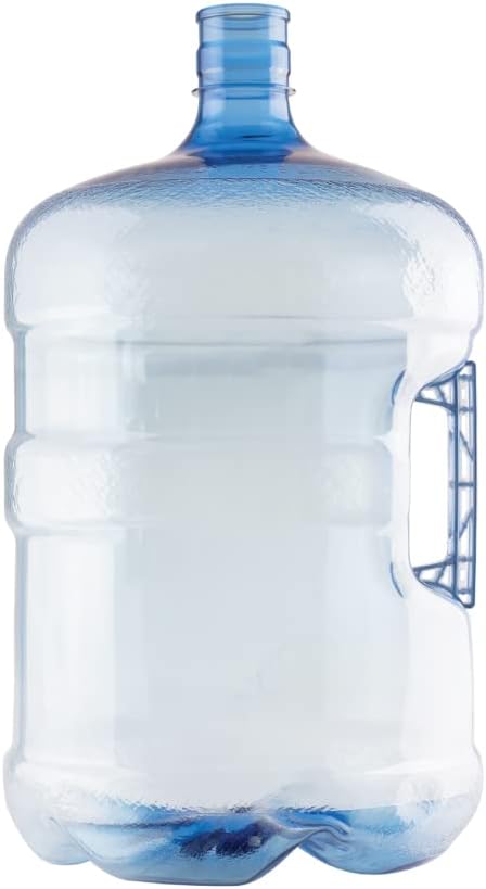 New Wave Enviro BPA Free PET Bottle, 5-Gallon Capacity, Crown Top Cap (not included), Designed for Durability with Integrated Handle, Blue Color