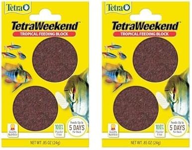 Tetra Weekend and Vacation Feeder Slow-Release Fish Food for Tropical Fish 0.85 Ounce (Pack of 2) (Packaging may vary)