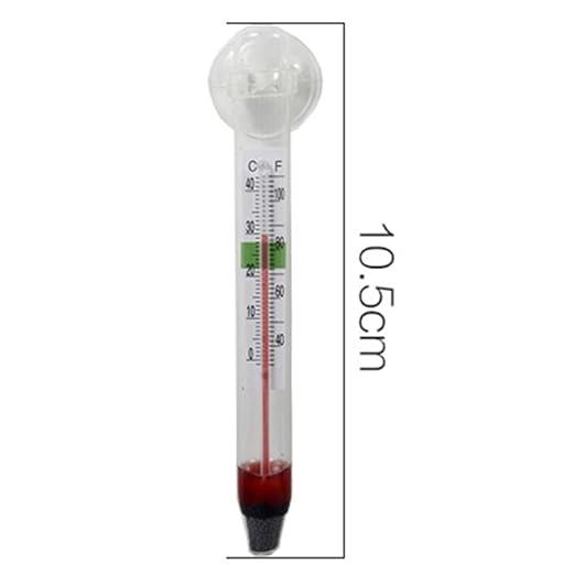 LABO Floating Aquarium Thermometer – Glass - Mercury Free – Safe for Freshwater and Saltwater Fish