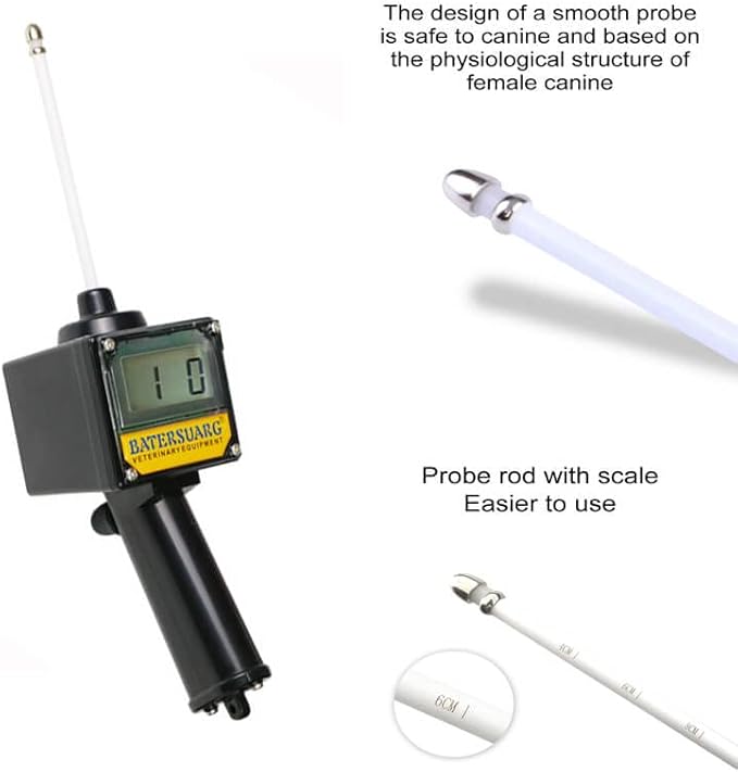 Dog Ovulation Detector Progesterone Test Machine for Dogs Canine Breeder Tester Dog DNA Health Canine Ovulation Test Artificial Insemination Dogs Breeding Machine Breeder Canine Tester with Box