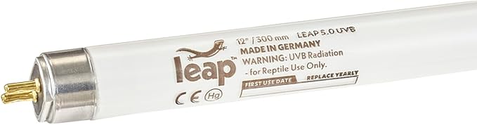 Leap Habitat Terrarium T5 HO Reptile, Amphibian UVB Bulb 5.0 (12", 8, Watts)