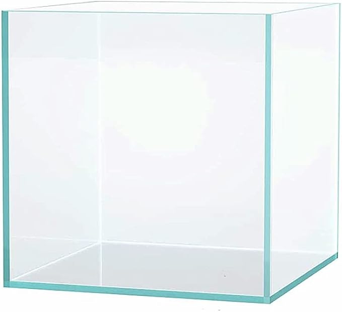 Small Nano Tall Rimless Tank, Small Glass Fish Tank, Small Betta Fish Tank, Small Aquarium, min Aquarium, Betta Tank (2 Gallon 7.8x7.8x7.8inch/20x20x20cm)