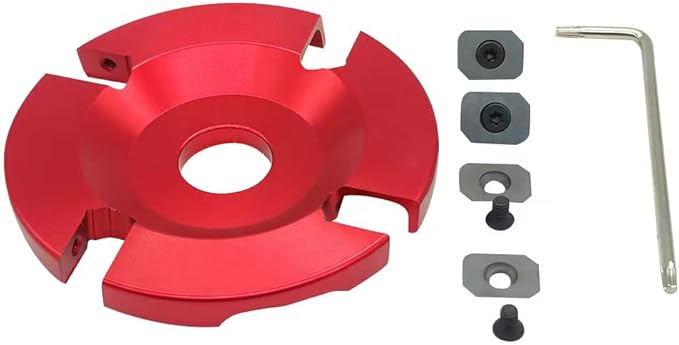 Cattle Hoof Trimming Cutter Double-Sided Livestock Cow Hoof Trimming Disc Tools with 4 Sharper Cutter Head-Red