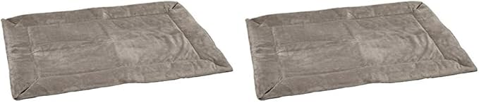 K&H Pet Products Self-Warming Crate Pad, Warming Dog Crate Bed, Machine Washable Dog Crate Mat, Gray X-Small 14 X 22 Inches (Pack of 2)