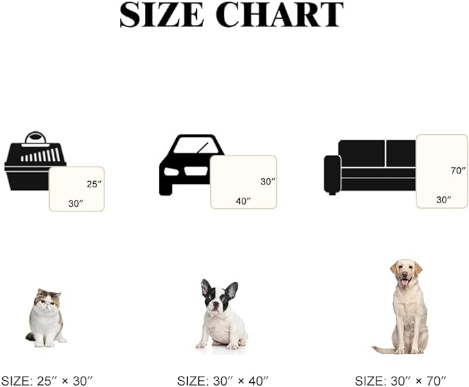 Qeils Dog Blankets for Large Dogs - Waterproof Pet Blanket Washable - Sherpa Fleece Puppy Blanket, Soft Plush Reversible Dog Blanket, Couch Cover for Dogs Washable, 30"X70", Grey Paw Print