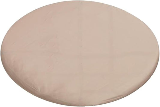 Dog Bed Liner - USA Based - Premium Durable Waterproof Heavy Duty Machine Washable Material with Zipper Opening - Round - Tan