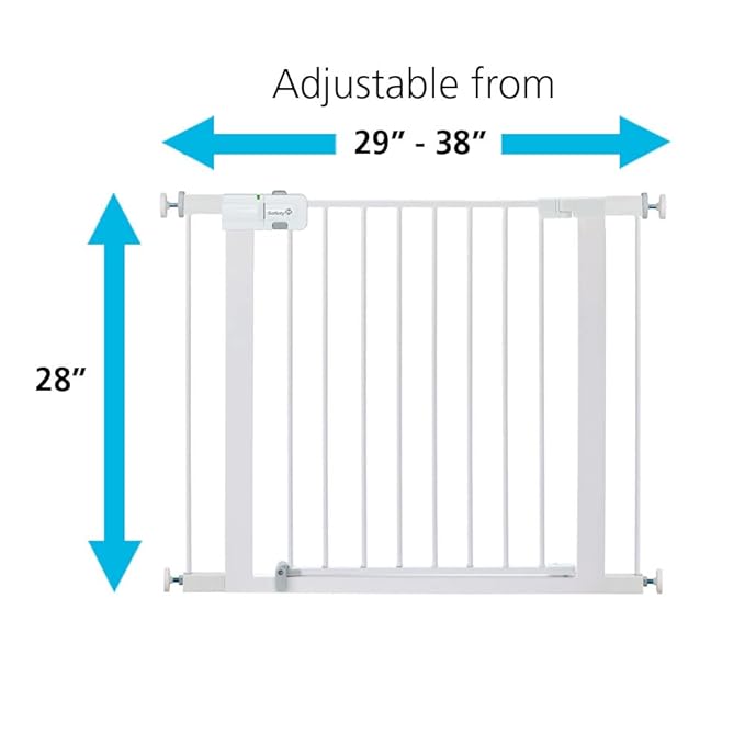 Safety 1st Easy Install 28" Walk Thru Gate, Fits Between 29" and 38"
