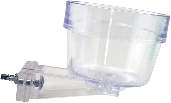 Lixit Quick Lock Cage Bowls for Small Animals and birds. (10oz, Clear)