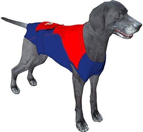 Dog Surgery Suit Female Spay, Dog Recovery Suit Male Neuter, Dog Clothes Onesie for Surgery Anti Licking Abdominal Wounds Surgical Recovery Bodysuit Shirt, Substitute E-Collar & Cone 2XL S BR