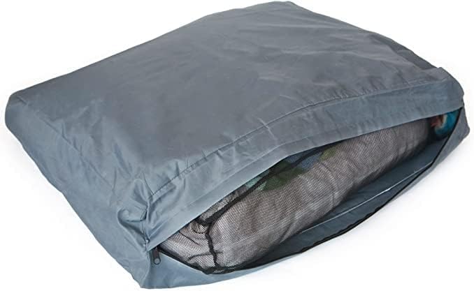 Molly Mutt Water-Resistant Dog Bed Liner, Polyester Bed Liner for Dogs, Easy to Clean, Gray, Medium/Large, 27”x36”x4.75”