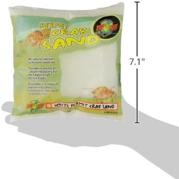 Zoo Med Hermit Crab Calcium Sand Substrate, 2 Pounds (White)