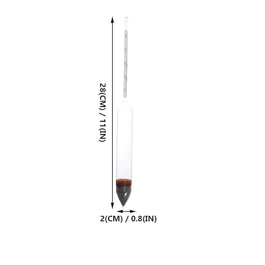 POPETPOP 1pc Salt Measurer Pond Easy Series to Finishing Salinity Fish Brine Salimeter Precision Professional Gravity Saturated for Hydrometer- Tester Saltwater High Sea Measure
