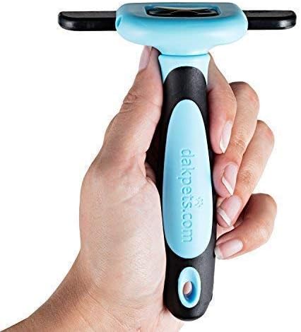 DakPets Pet Deshedding Tool | Professional Cat and Dog Brush for Shedding | Fur Deshedding Brush and Pet Hair Remover for Cats and Dogs | Stainless Steel Cat and Dog Shedding Brush for Pet Grooming