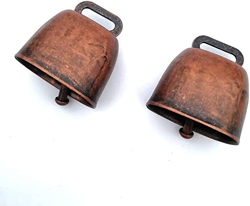 Dog Cat Pet Copper Bells Animal Copper Small Size Bronze Bell Brass Pet Anti-Theft Accessories,wind chimes, baby early childhood bells, bracelet bells (Red Bronze)