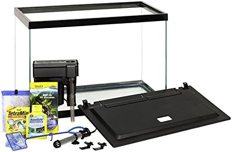 GloFish 20 Gallon Aquarium Kit with LED Lights, Decor Heater and Filter