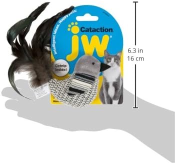 JW Cataction Black and White Bird Toy, Multi, One Size