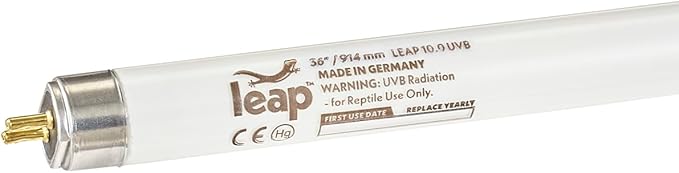Leap Habitats T5 HO 10.0 UVB Bulb for Reptiles & Amphibians - German-Made, Prevents MBD, Promotes Vitamin D3 (36", 39, Watts)