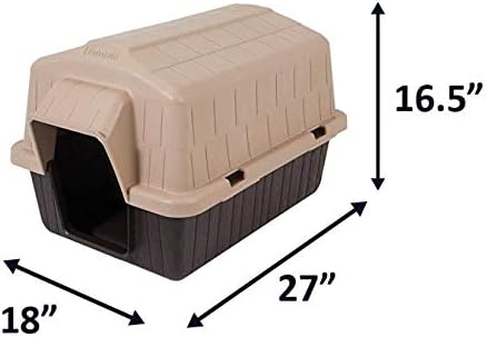 Petmate Aspen Pet Outdoor Dog House, Extra Small, For Pets Up to 15 Pounds, Made in USA