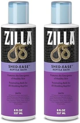 Zilla Shed-Ease Reptile Bath, Shedding Support and Penetrating Bath for All Lizards and Snakes (Pack of 2)