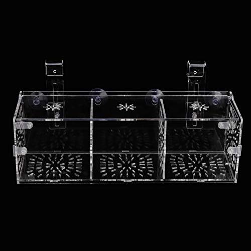 Fish Separation Breeder Box, Acrylic Fish Breeding Isolation Box Aquarium Hatchery Incubator Holder(C-30x10x10cm)