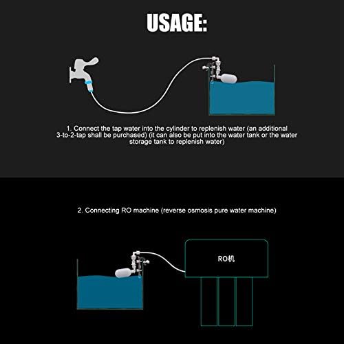 Pssopp Auto Water Filler Controller Nonelectric Auto top Off System Water Level Controller Adjustable Float Ball Valve for Aquarium Fish Tank