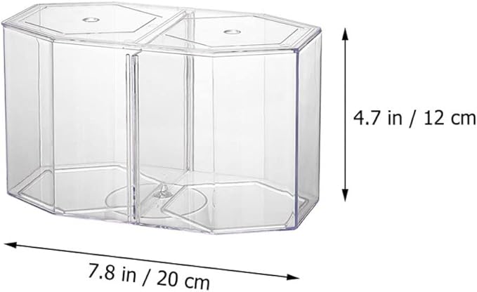 Mipcase Mini Tank 4pcsbox Guppy Small Hatchery Isolating Separation Acrylic Breeding Micro Aquarium Household Incubation Spawning Tank Container Incubator Tool Desktop Clownfish Small Fish Tank