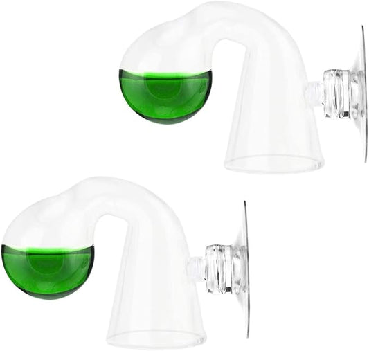 Senzeal 2Pcs CO2 Drop Checker Glass Aquarium Monitor CO2 Indicator for Planted Fish Tank