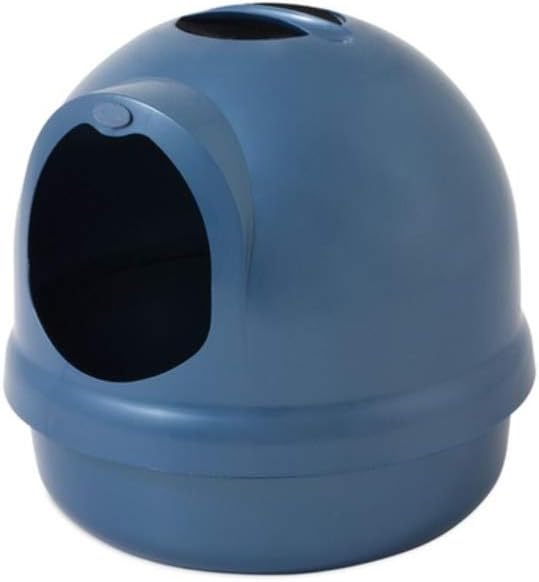 Petmate Booda Dome Cat Litter Box for Indoor Cats , Titanium, Made in USA, One Size
