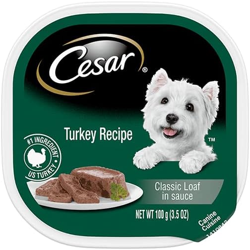 Cesar Classic Loaf in Sauce Wet Dog Food - 11 Flavor Variety Bundle, 3.5 Ounces Each - Pack of 11