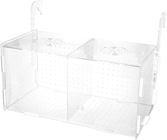 POPETPOP Fish Box/Fish Breeding Box Floating Durable Transparent Breeding Box Fish Hatchery Fish Tank for Aquatic Shop Aquarium