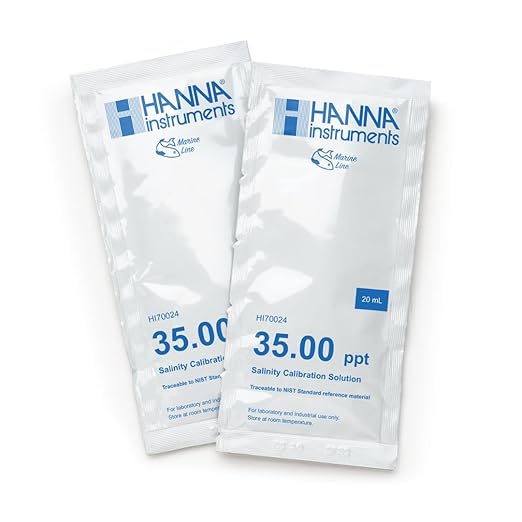 Hanna HI70024p Solution packets - 35 ppt Salinity Calibration Solution Sachets - portable single-use sachets - 25 packs