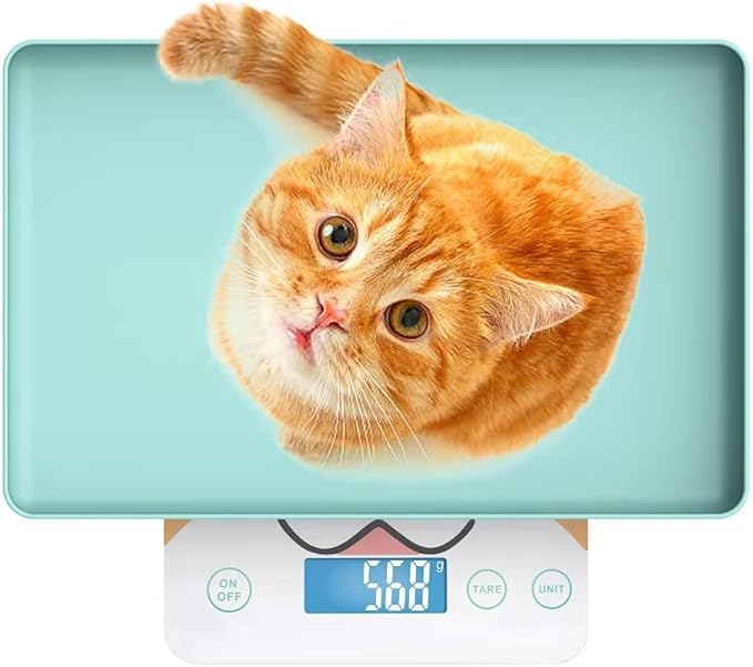 Digital Pet Scale for Small Animal, Whelping Scale,Mini Precision Gram Weight Balance Scale, High Precision ±0.03oz,Blue,Suitable for Newborn Pets