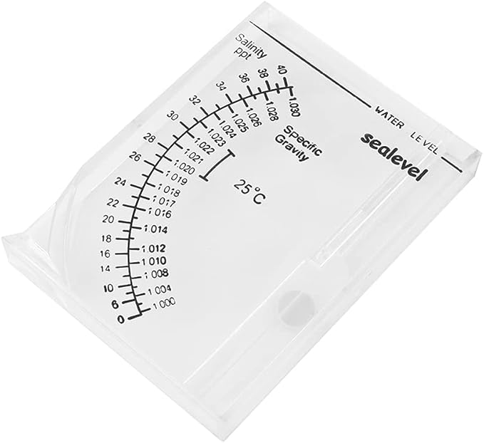 Salt Water Salinity Meter Saltwater Hydrometer Accurate Automatic Hydrometer Salt Water Salinity Meter for Fish