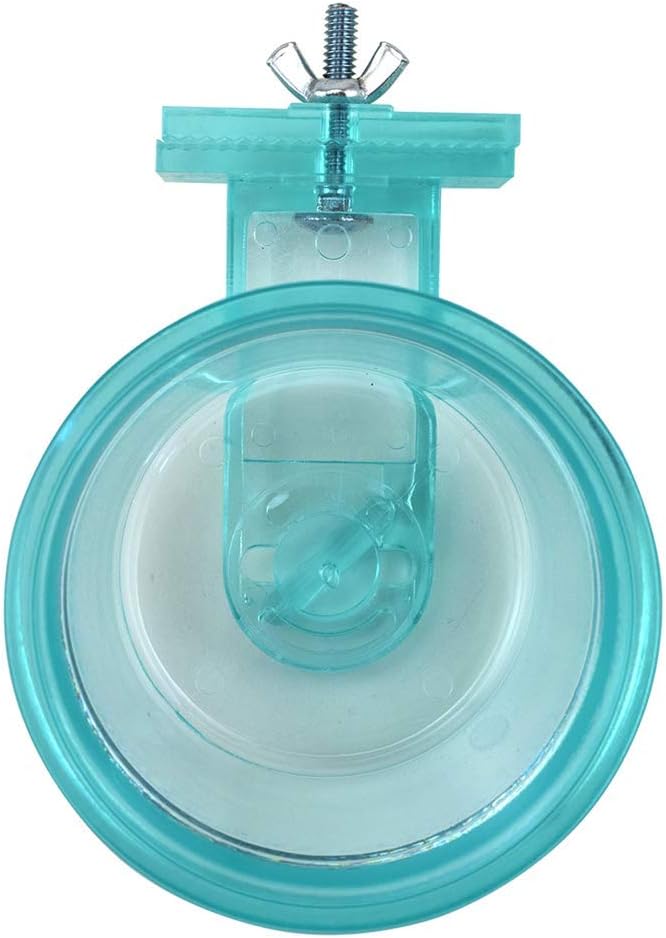 Lixit Quick Lock Removable Cage bowls for Rabbits, Birds, Dogs, Cats, Gunea pigs and Other Small Animals. (Aqua, 10oz)