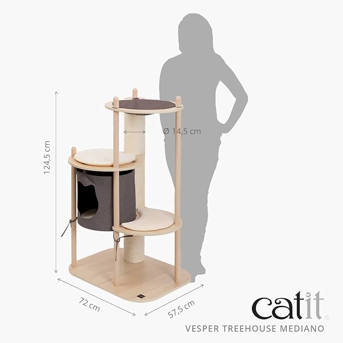 Catit Vesper Treehouse, Cat Tree Furniture, Medium